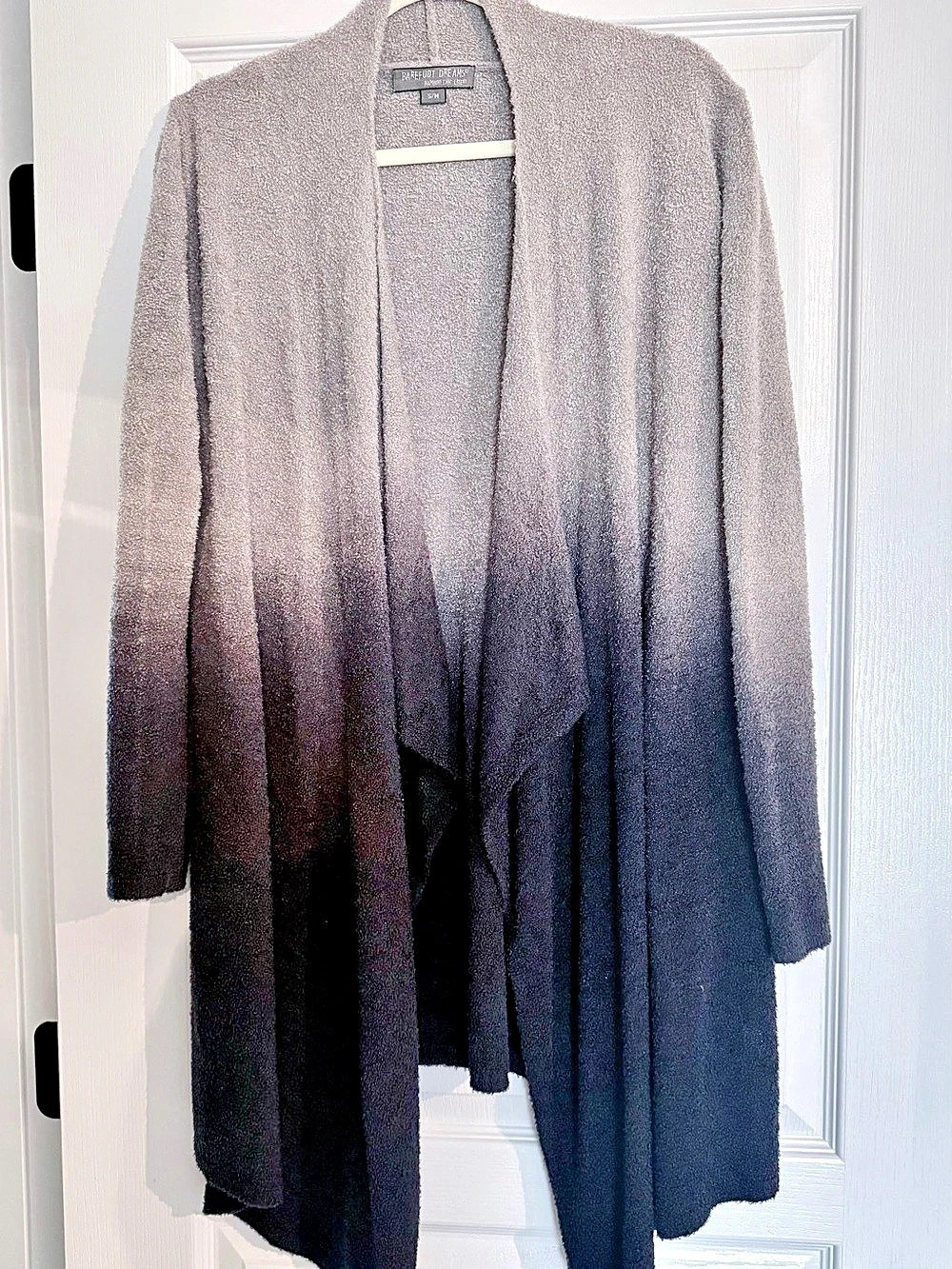 Barefoot Dreams Bamboo Chic Lite Calypso Wrap Cardigan Gray S/M